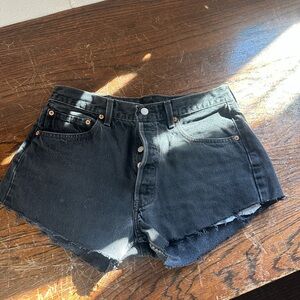 Levi's Black Jean Shorts